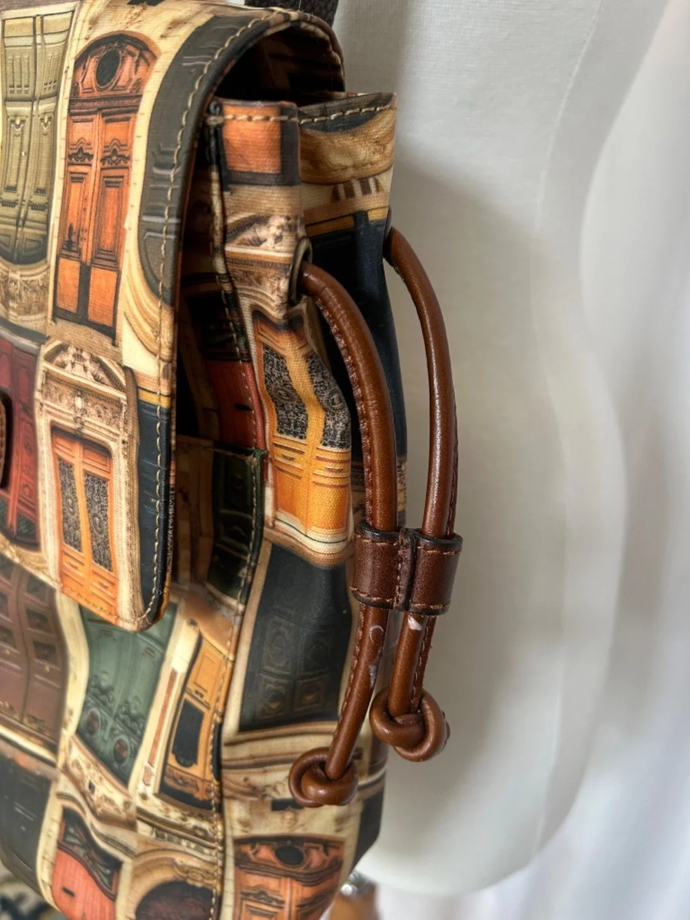 PATRICIA NASH COATED TRAPANI CONVERTIBLE BACKPACK DOORWAYS ITALY PRING